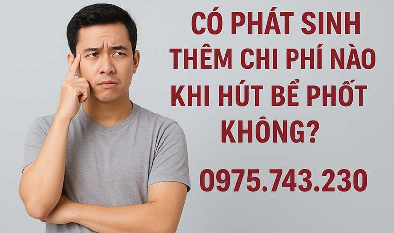 Có phát sinh thêm chi phí nào khi hút bể phốt không?