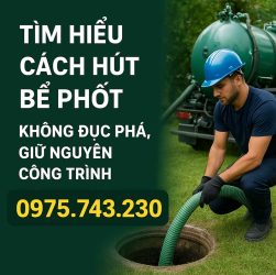 Tìm hiểu cách hút bể phốt không đục phá, giữ nguyên công trình