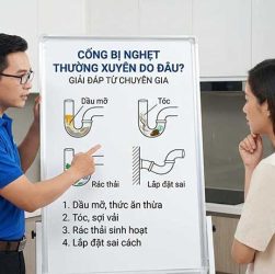 Cống bị nghẹt thường xuyên do đâu? Giải đáp từ chuyên gia