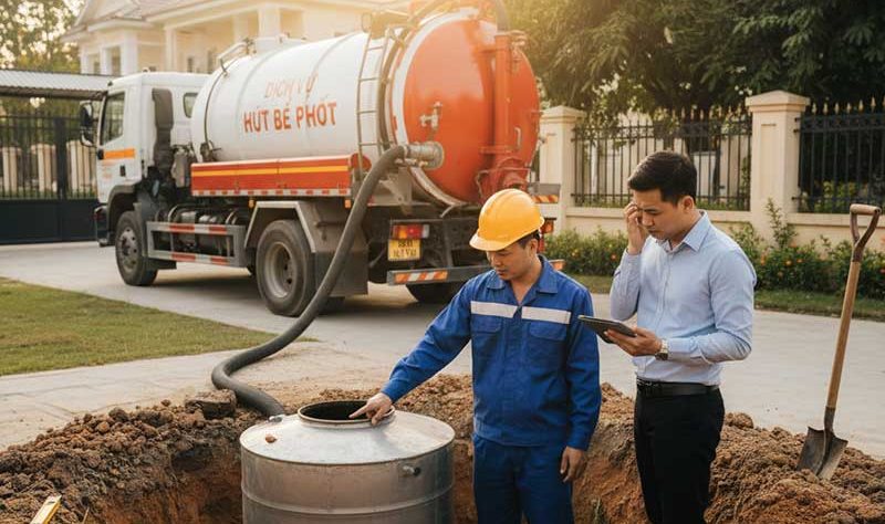 Hướng Dẫn Tính Khối Hút Bể Phốt Chuẩn – Tránh Bị Chém Giá