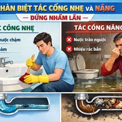 Phân Biệt Tắc Cống Nhẹ Và Nặng – Đừng Nhầm Lẫn