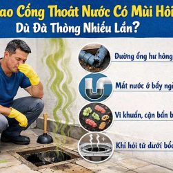 Vì Sao Cống Thoát Nước Có Mùi Hôi Dù Đã Thông Nhiều Lần?